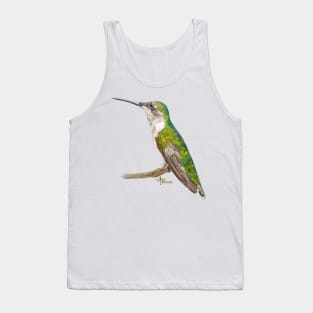 Green Hummingbird Tank Top